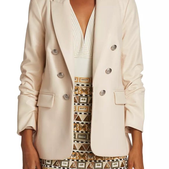 Veronica Beard Leather Blazer - Picture 2 of 3